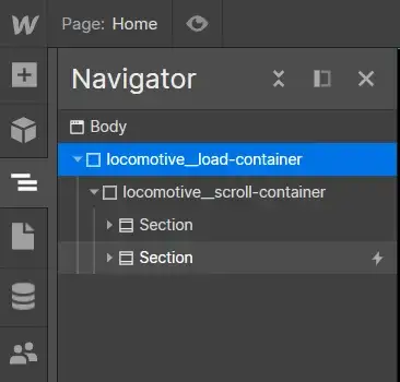 Webflow navigator