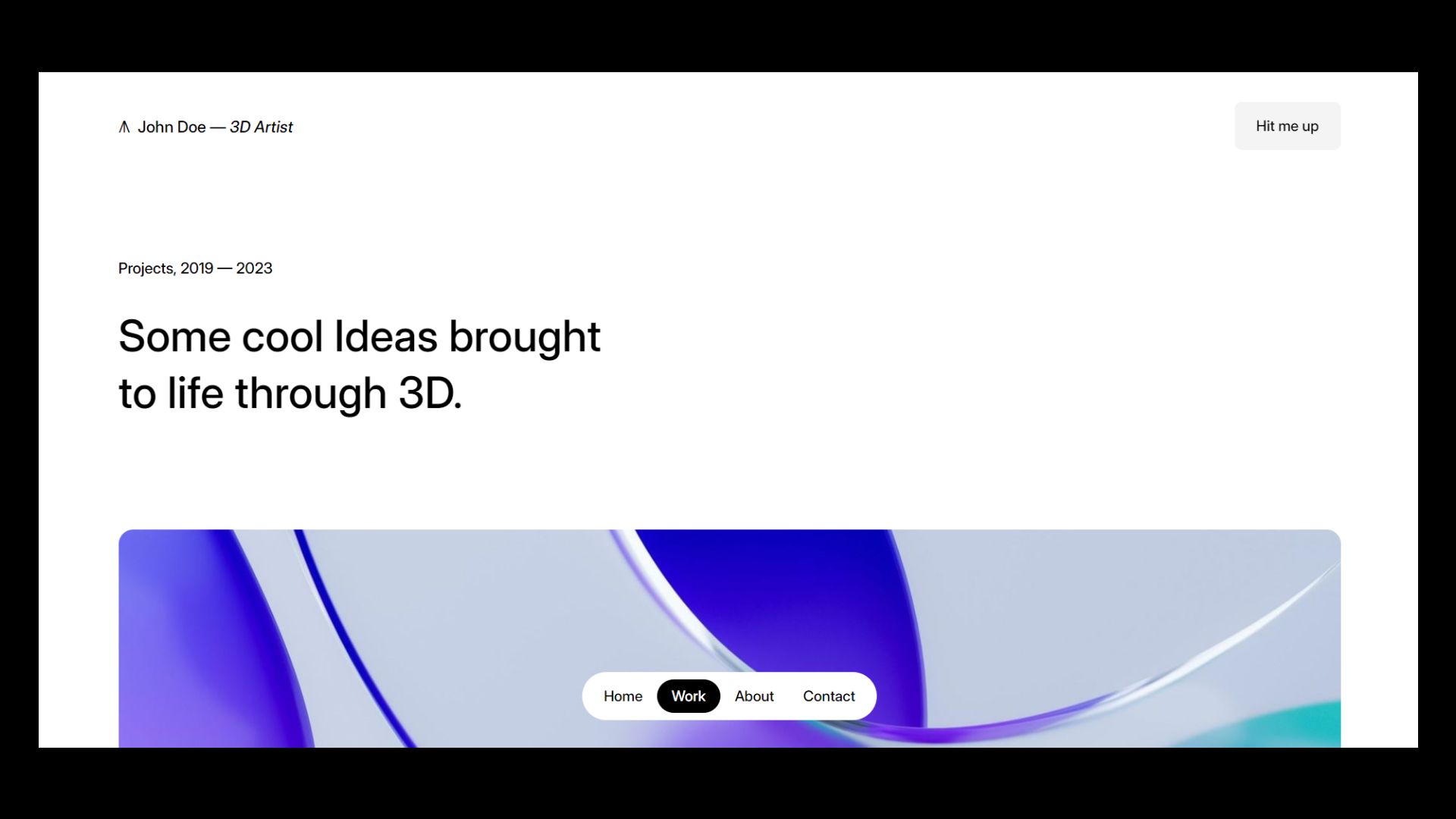 Exhibit Portfolio Template