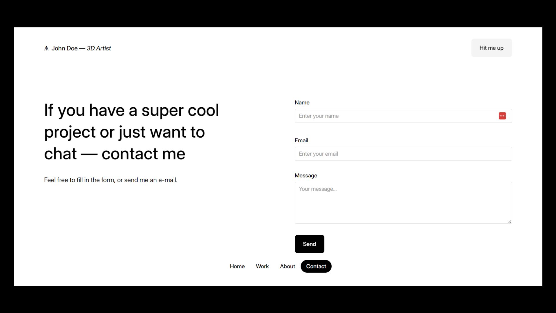 Exhibit Portfolio Template