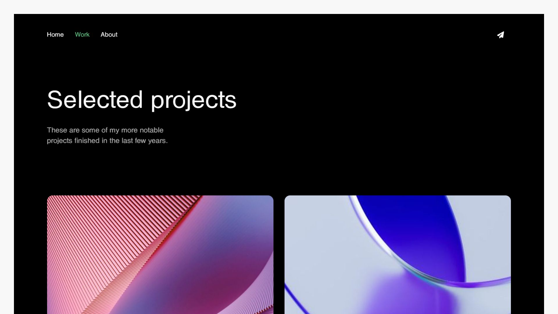 Generative Portfolio Template