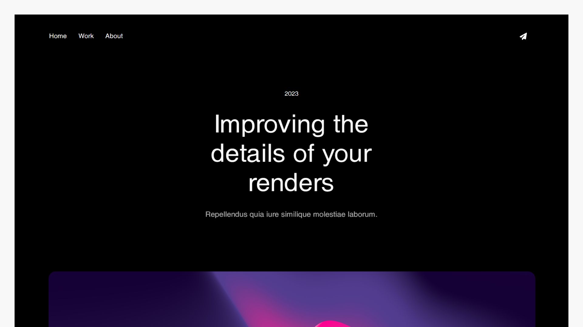 Generative Portfolio Template