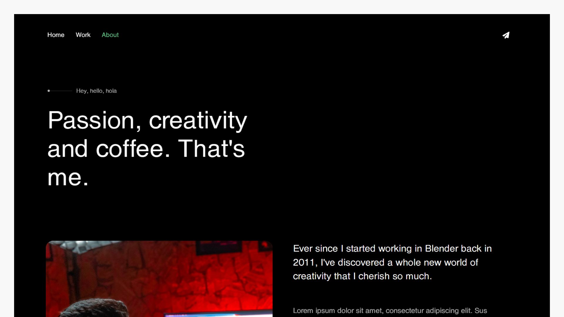 Generative Portfolio Template